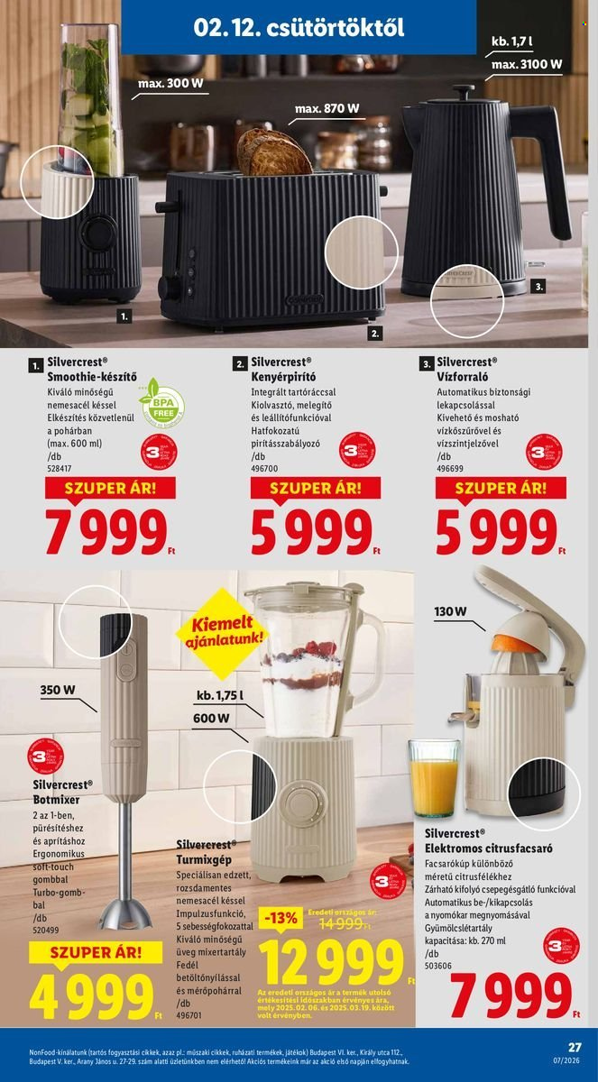 Lidl akciós újságok - 2026.02.12 - 2026.02.18. Oldal 27