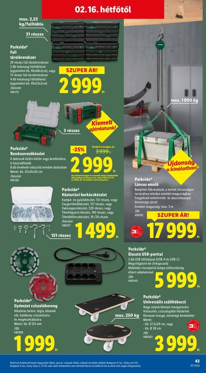 Lidl akciós újságok - 2026.02.12 - 2026.02.18. Oldal 43