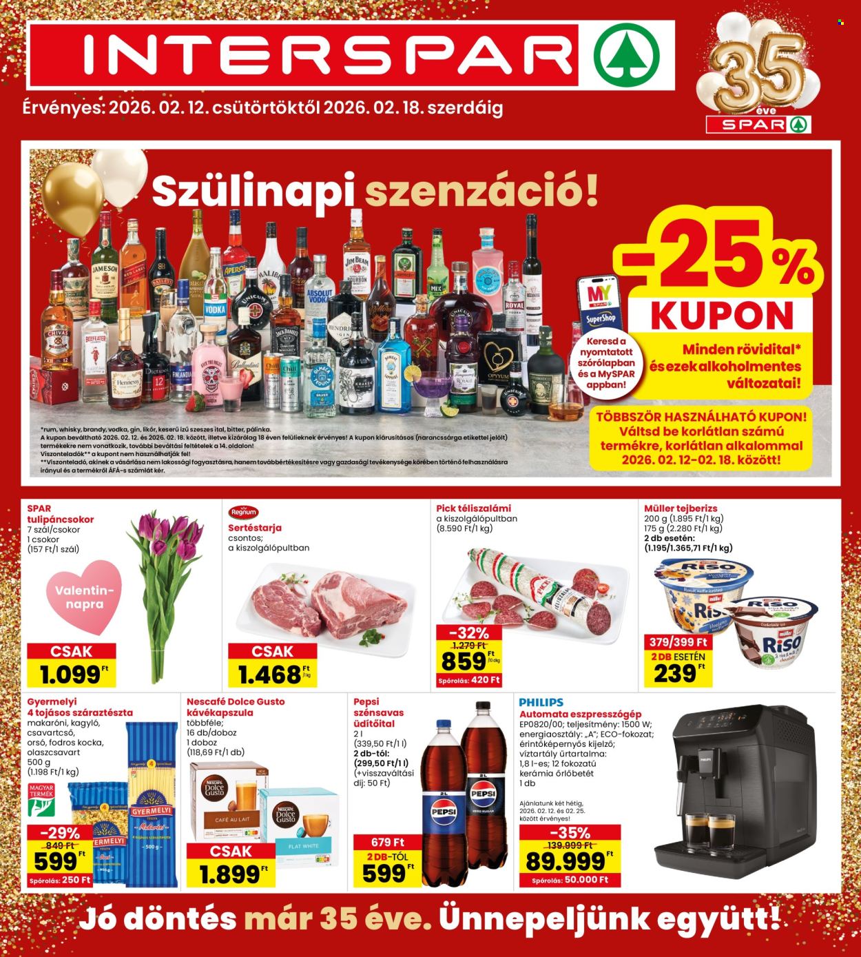 INTERSPAR akciós újságok - 2026.02.12 - 2026.02.18. Oldal 1