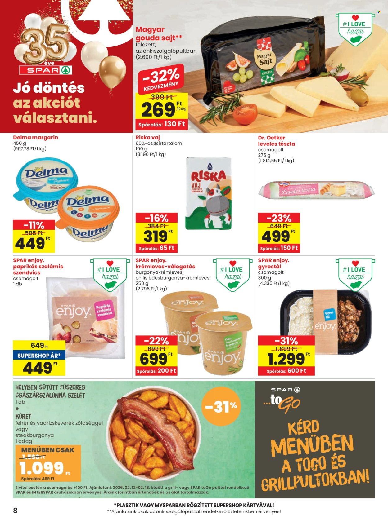 SPAR akciós újságok - 2026.02.12 - 2026.02.18. Oldal 8