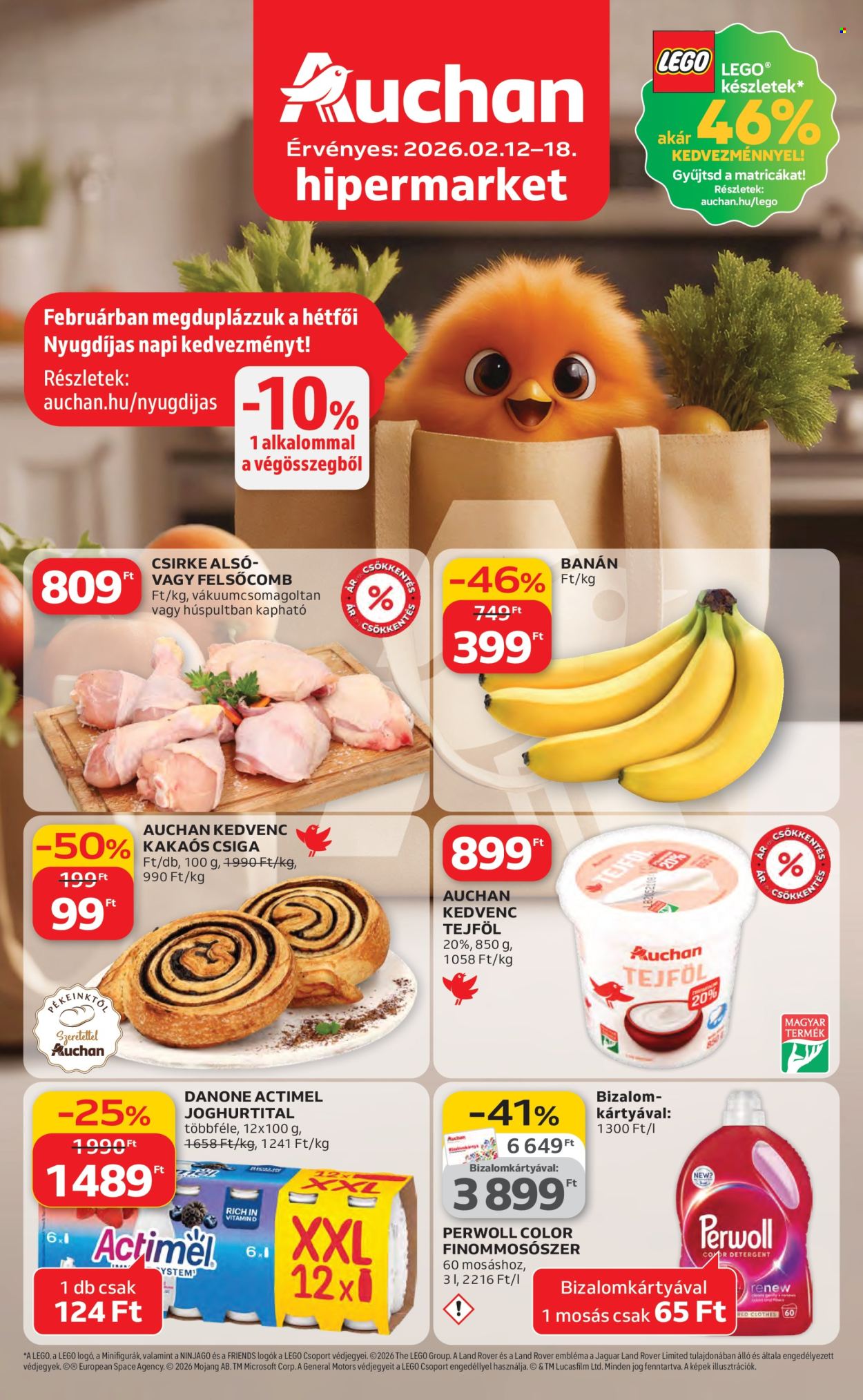 Auchan akciós újságok - 2026.02.12 - 2026.02.18. Oldal 1