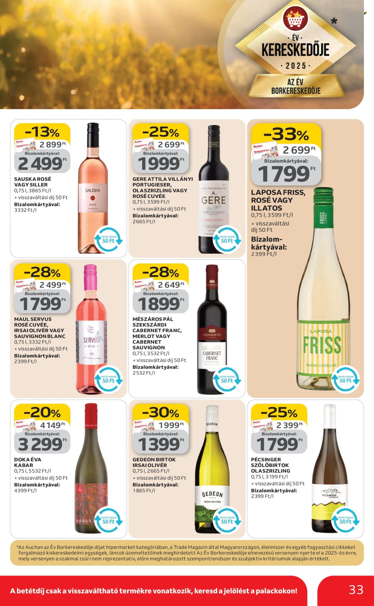 Auchan akciós újságok - 2026.02.12 - 2026.02.18. Oldal 33