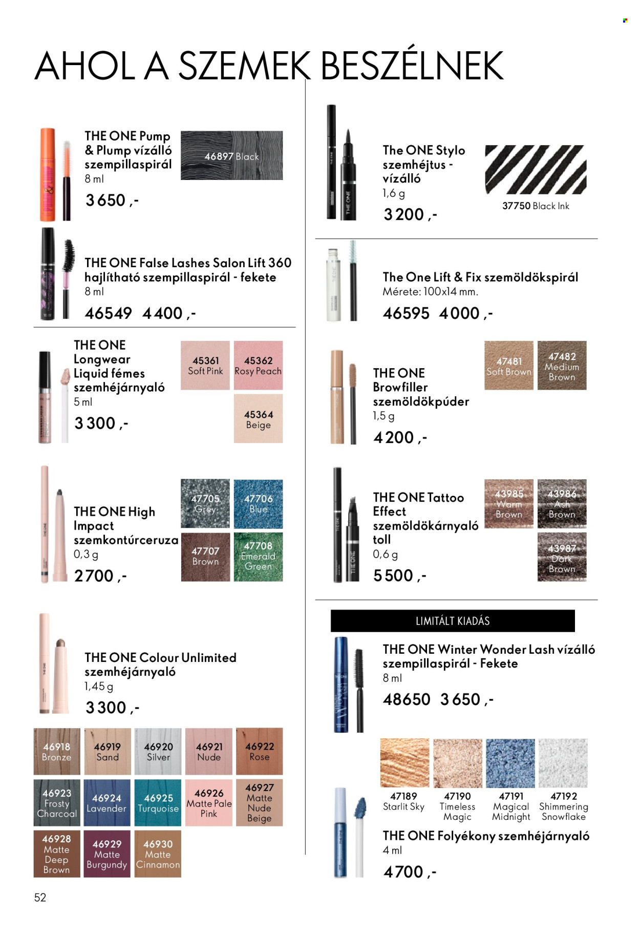 Oriflame akciós újságok - 2026.02.11 - 2026.03.03. Oldal 52