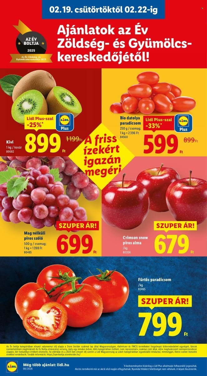 Lidl akciós újságok - 2026.02.19 - 2026.02.25. Oldal 2