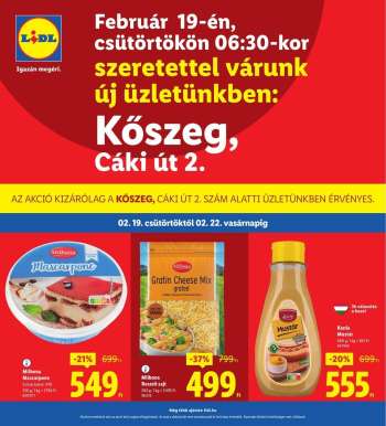Újság Lidl - 2026.02.19 - 2026.02.22.