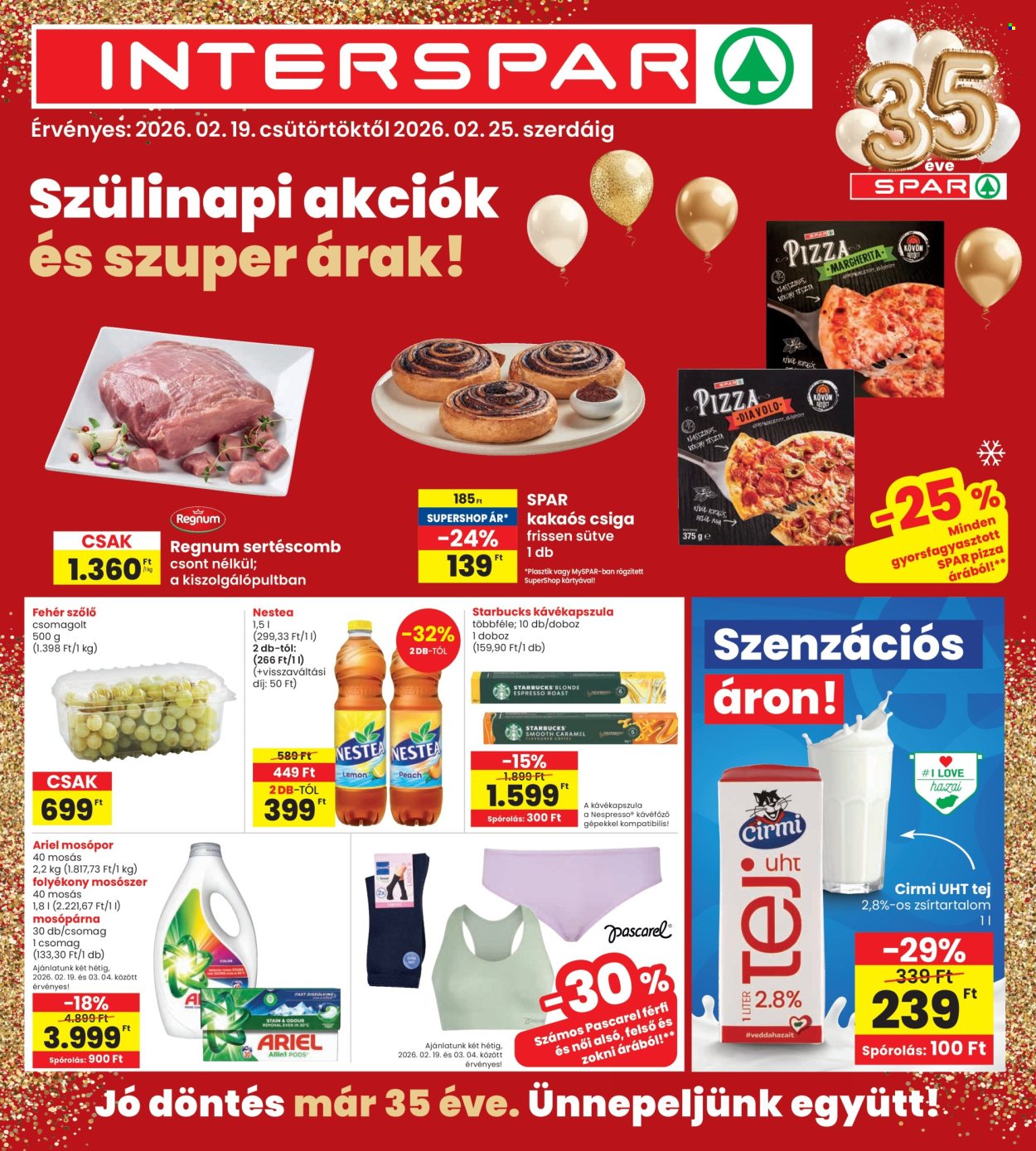 INTERSPAR akciós újságok - 2026.02.19 - 2026.02.25. Oldal 1