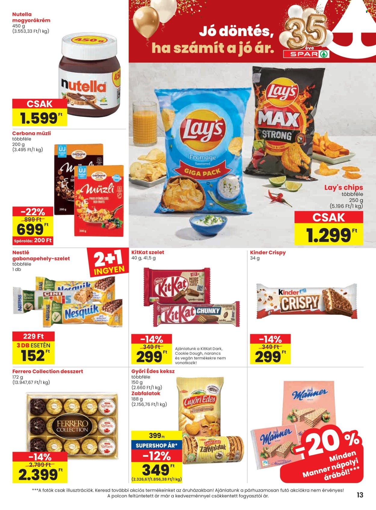 SPAR akciós újságok - 2026.02.19 - 2026.02.25. Oldal 13