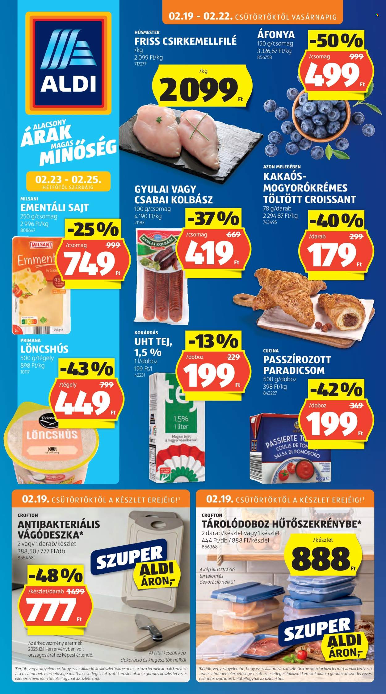 Aldi akciós újságok - 2026.02.19 - 2026.02.25. Oldal 1