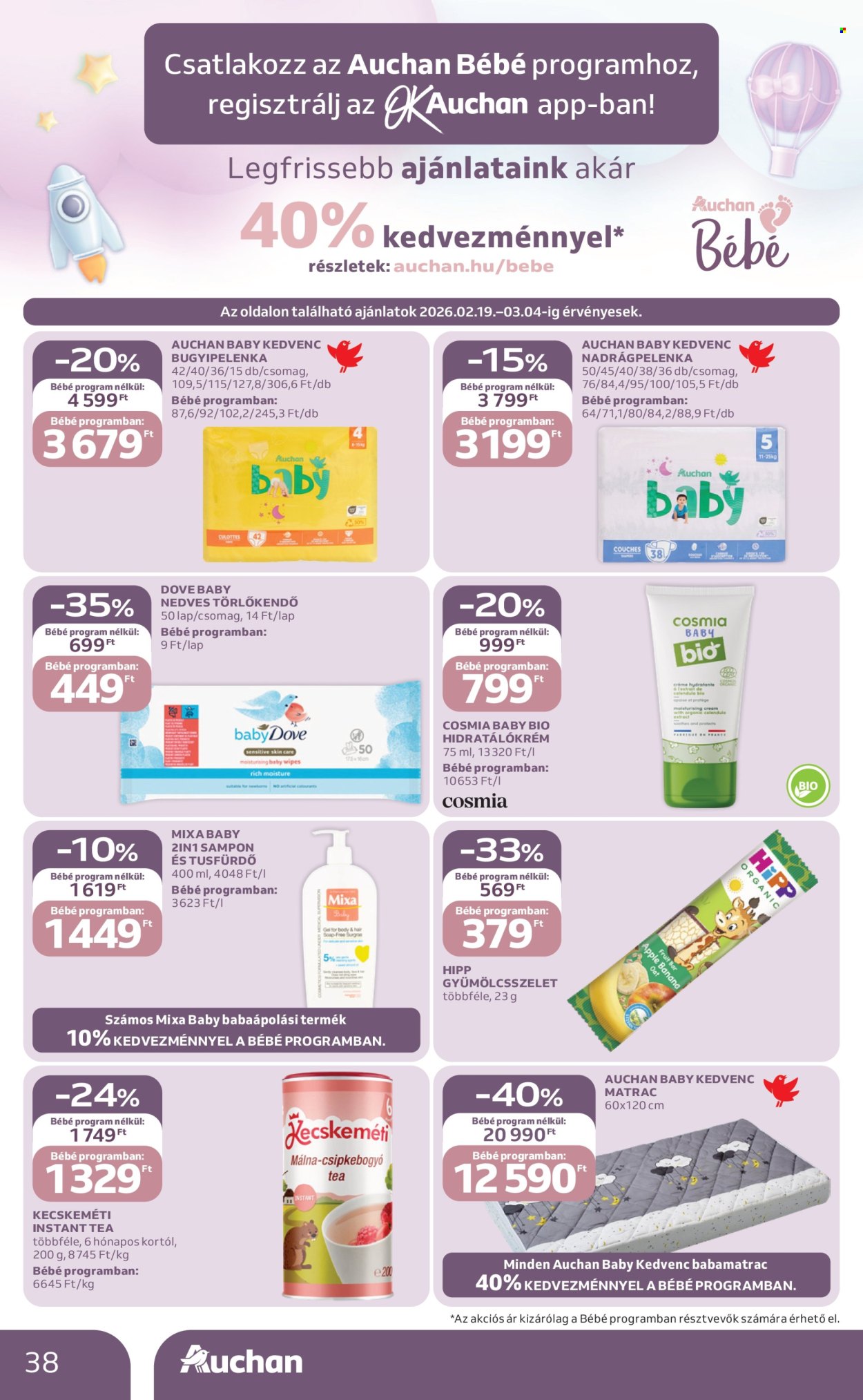 Auchan akciós újságok - 2026.02.19 - 2026.02.25. Oldal 38