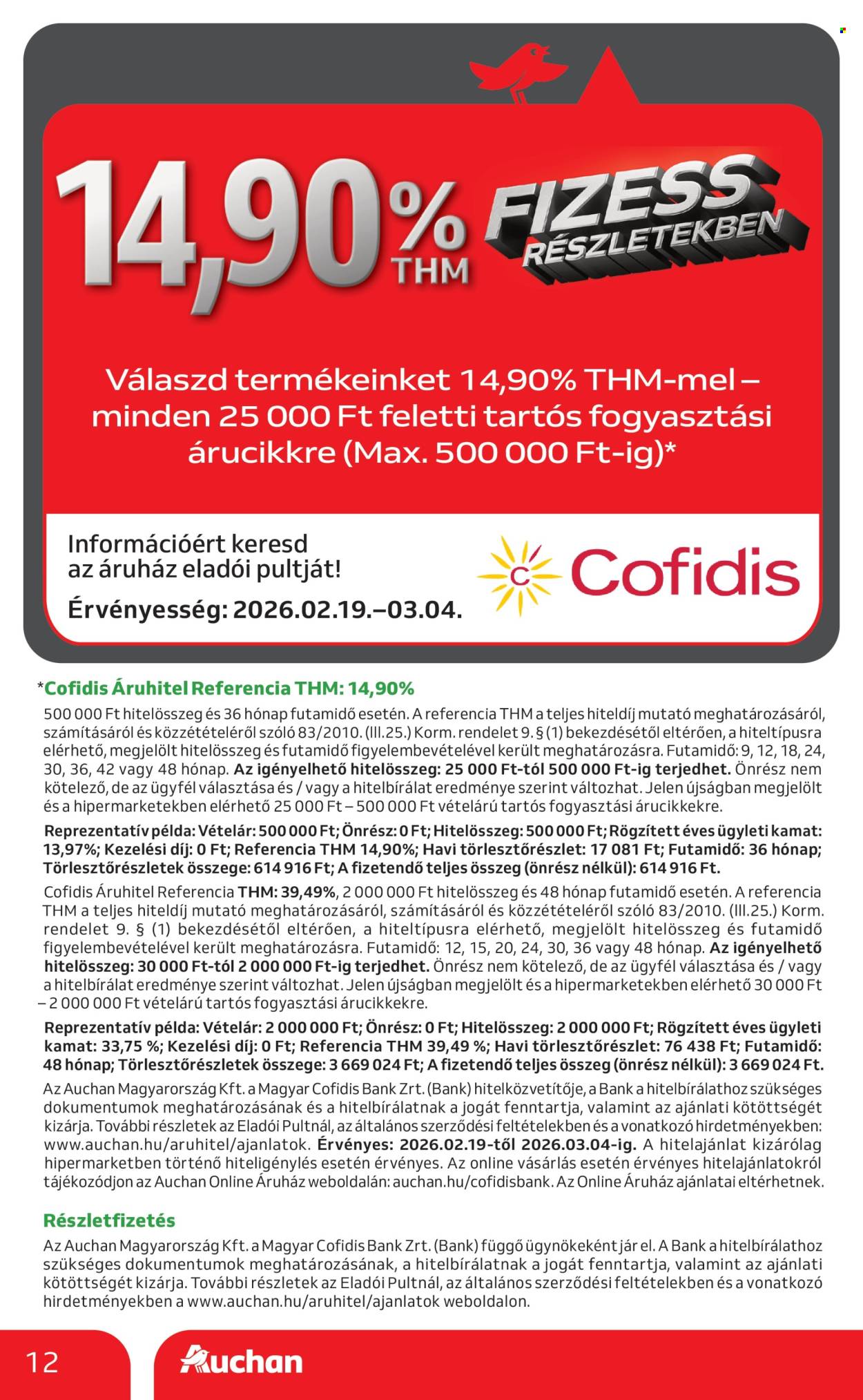 Auchan akciós újságok - 2026.02.19 - 2026.03.04. Oldal 12