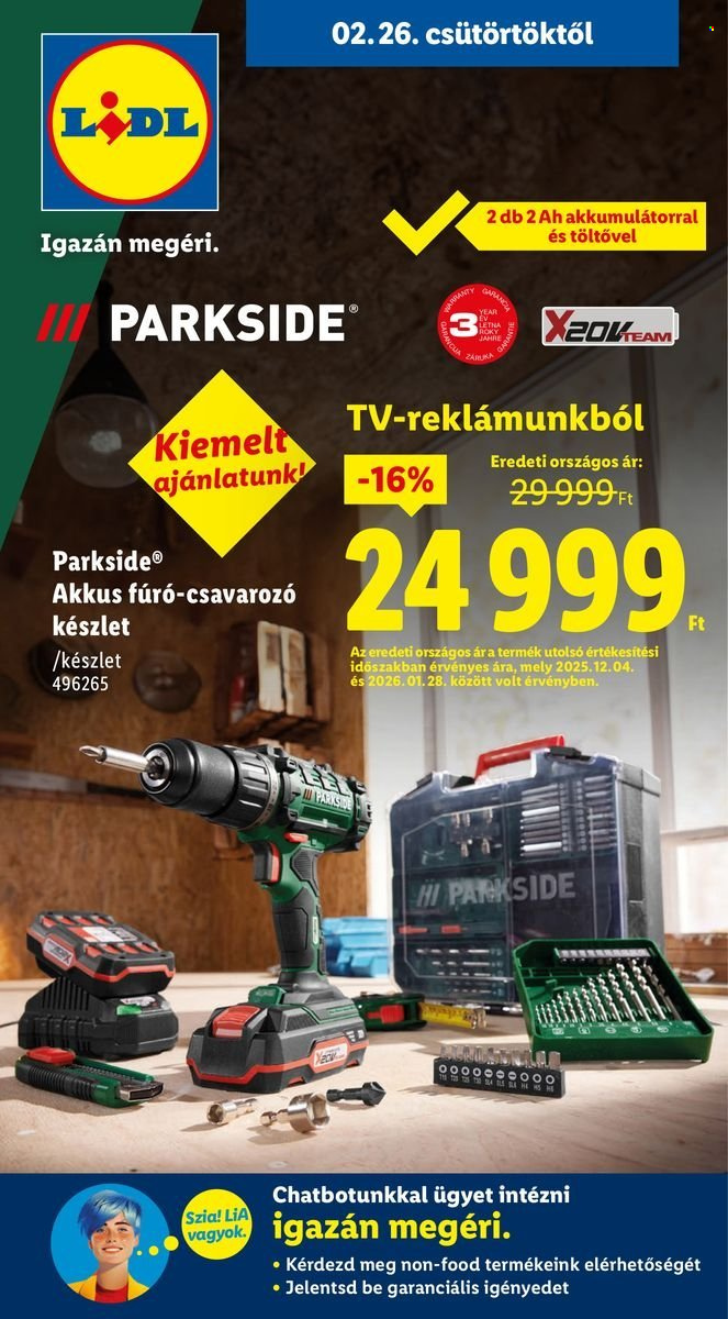 Lidl akciós újságok - 2026.02.26 - 2026.03.04. Oldal 1
