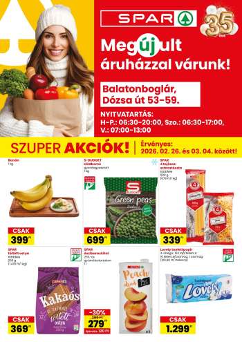 Újság SPAR Szupermarket - 2026.02.26 - 2026.03.04.