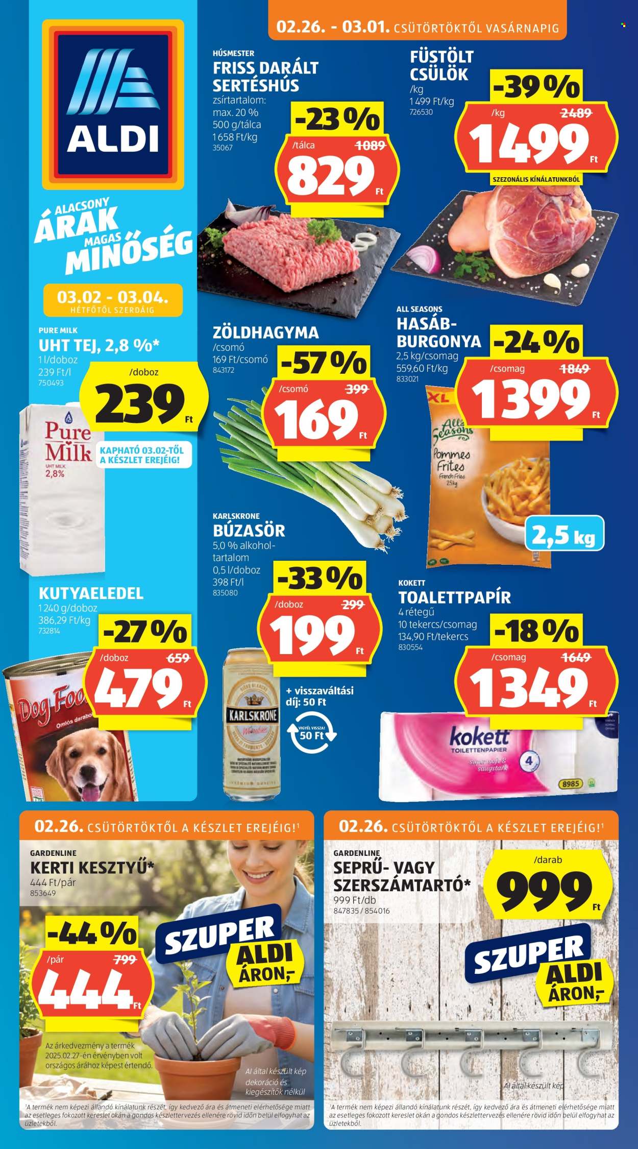 Aldi akciós újságok - 2026.02.26 - 2026.03.04. Oldal 1