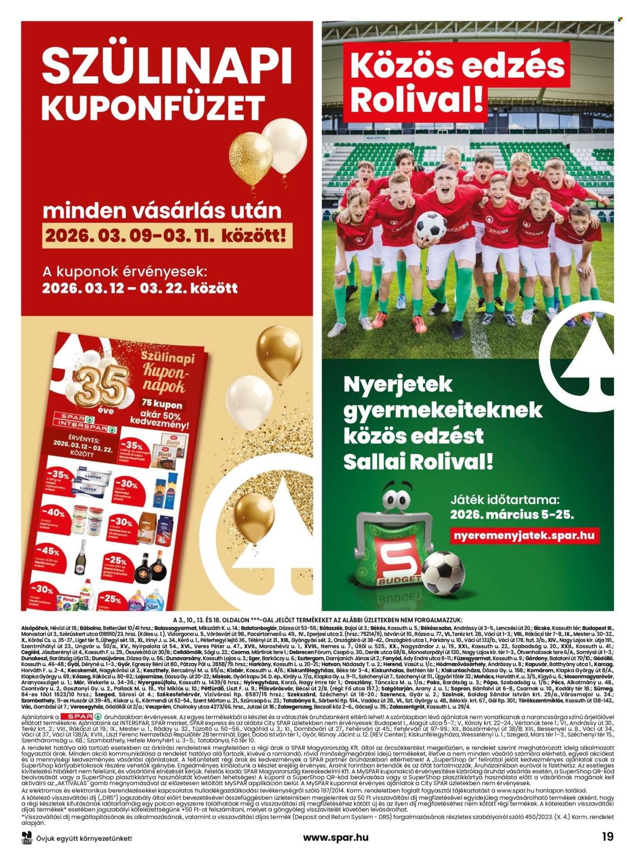 SPAR akciós újságok - 2026.03.05 - 2026.03.11. Oldal 19