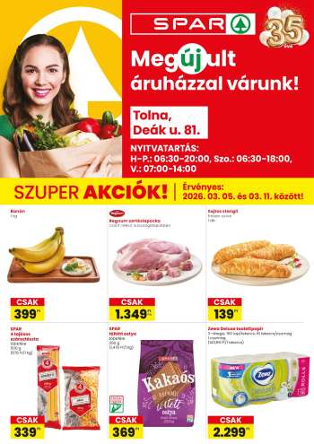 Újság SPAR Szupermarket - 2026.03.05 - 2026.03.11.