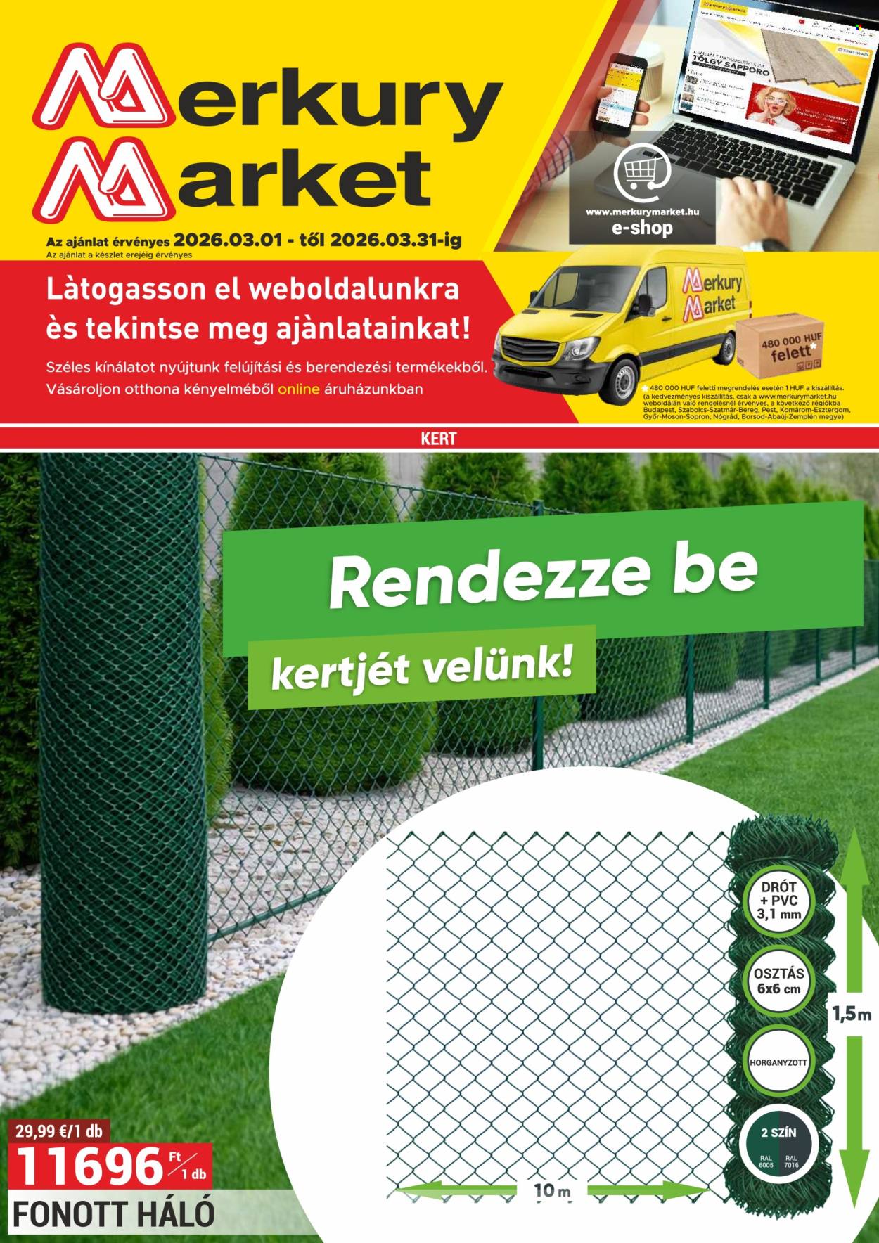 Merkury Market akciós újságok - 2026.03.01 - 2026.03.31. Oldal 1