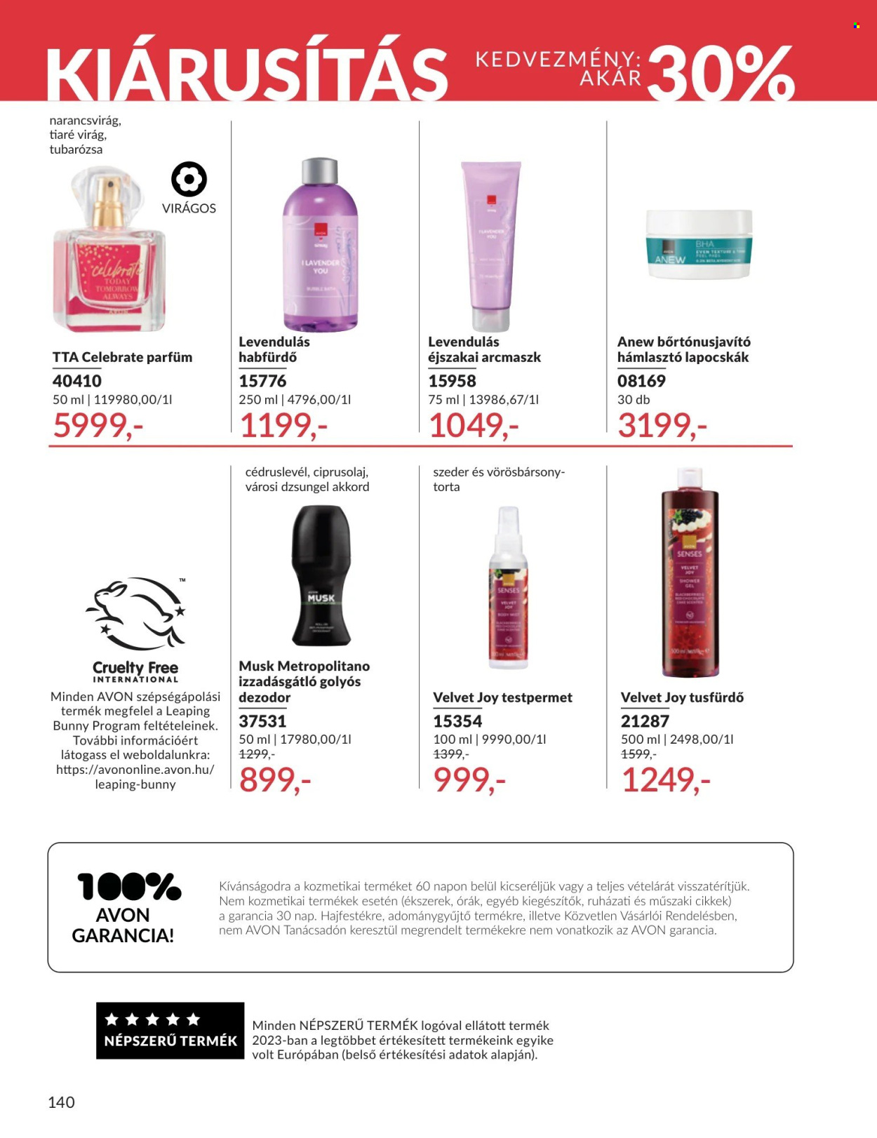 Avon akciós újságok - 2026.03.01 - 2026.03.31. Oldal 140