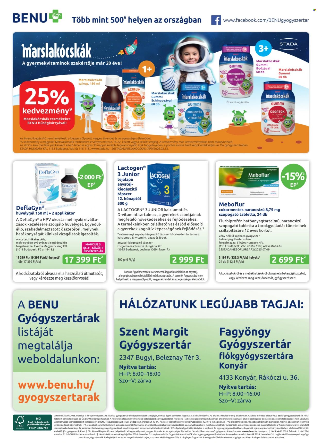 BENU Gyógyszertár akciós újságok - 2026.03.01 - 2026.03.31. Oldal 28