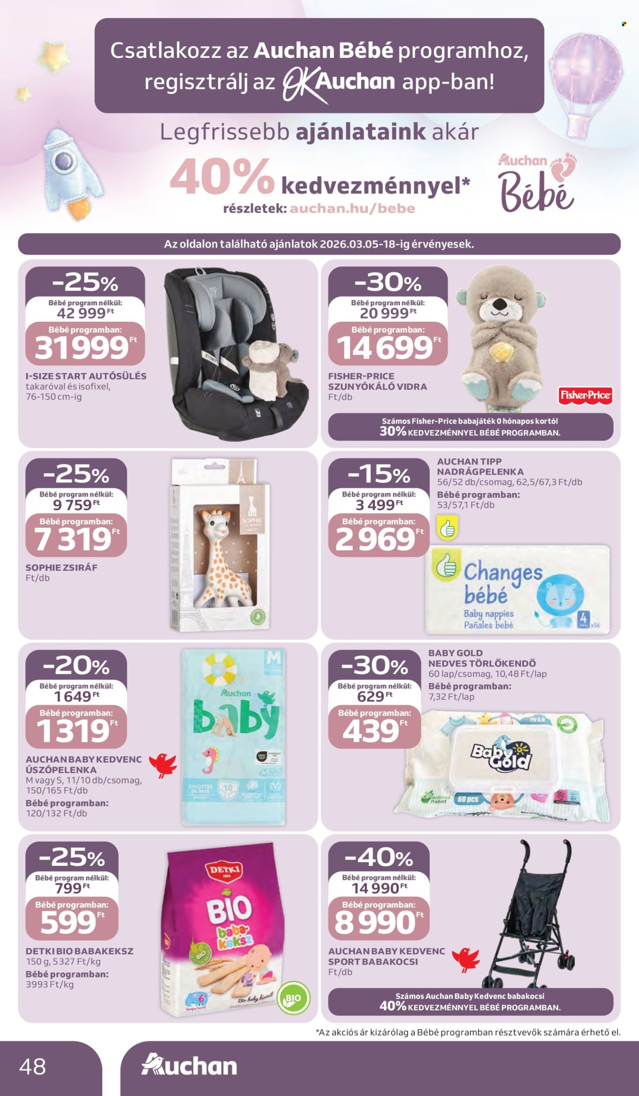 Auchan akciós újságok - 2026.03.05 - 2026.03.11. Oldal 48