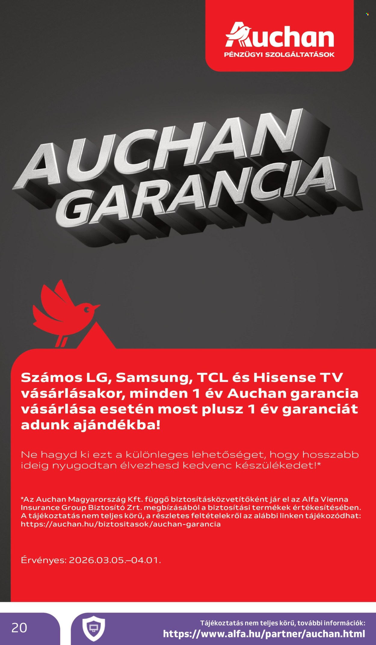 Auchan akciós újságok - 2026.03.05 - 2026.03.18. Oldal 20