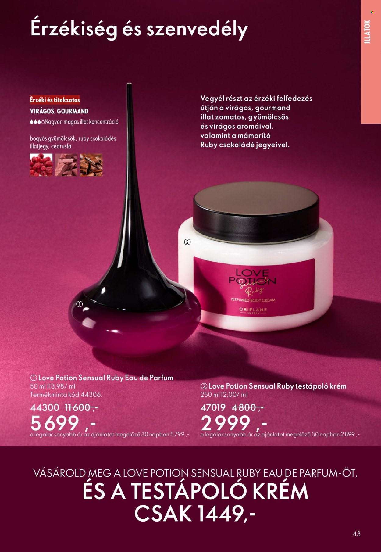 Oriflame akciós újságok - 2026.03.04 - 2026.03.24. Oldal 43