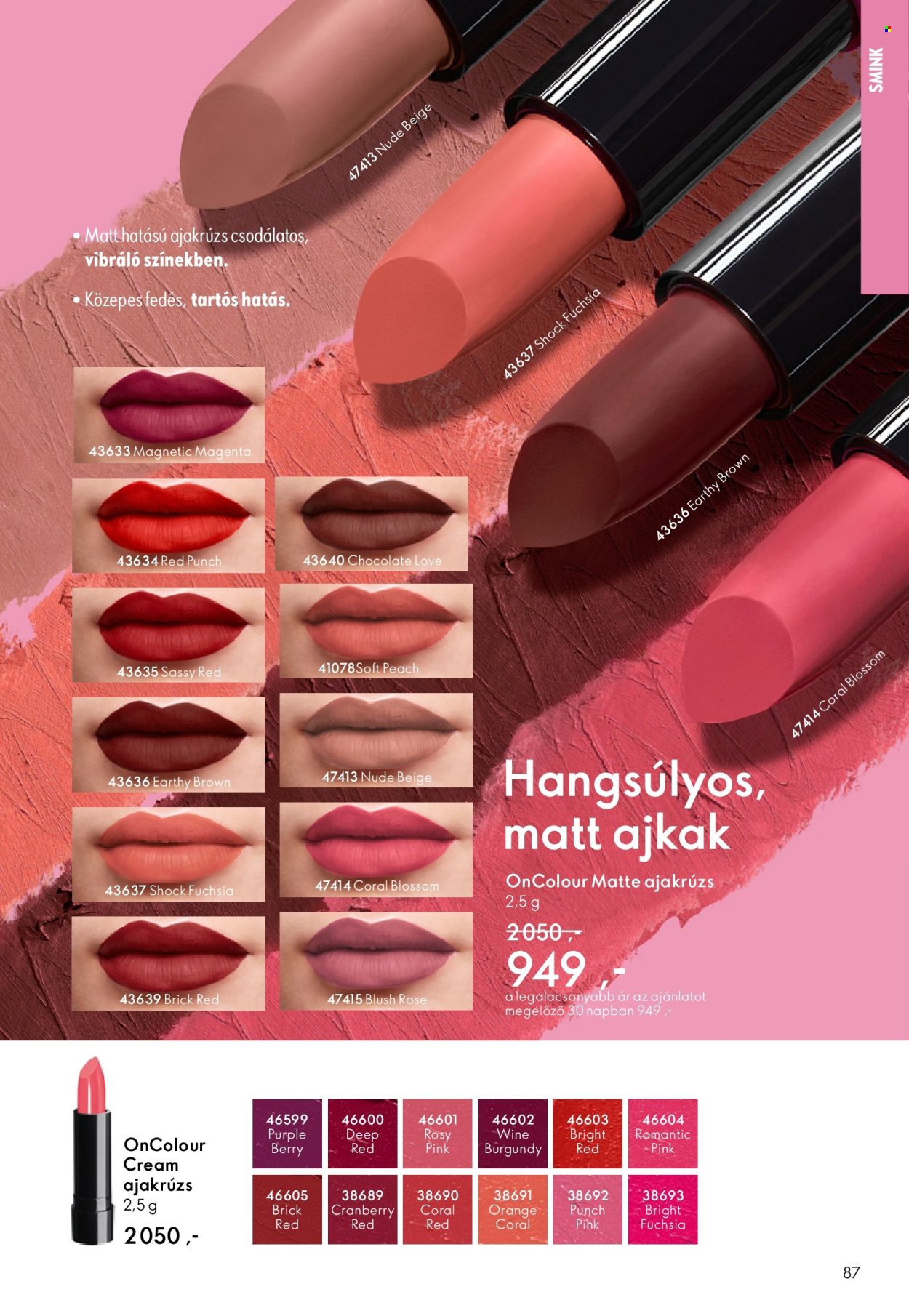 Oriflame akciós újságok - 2026.03.04 - 2026.03.24. Oldal 87
