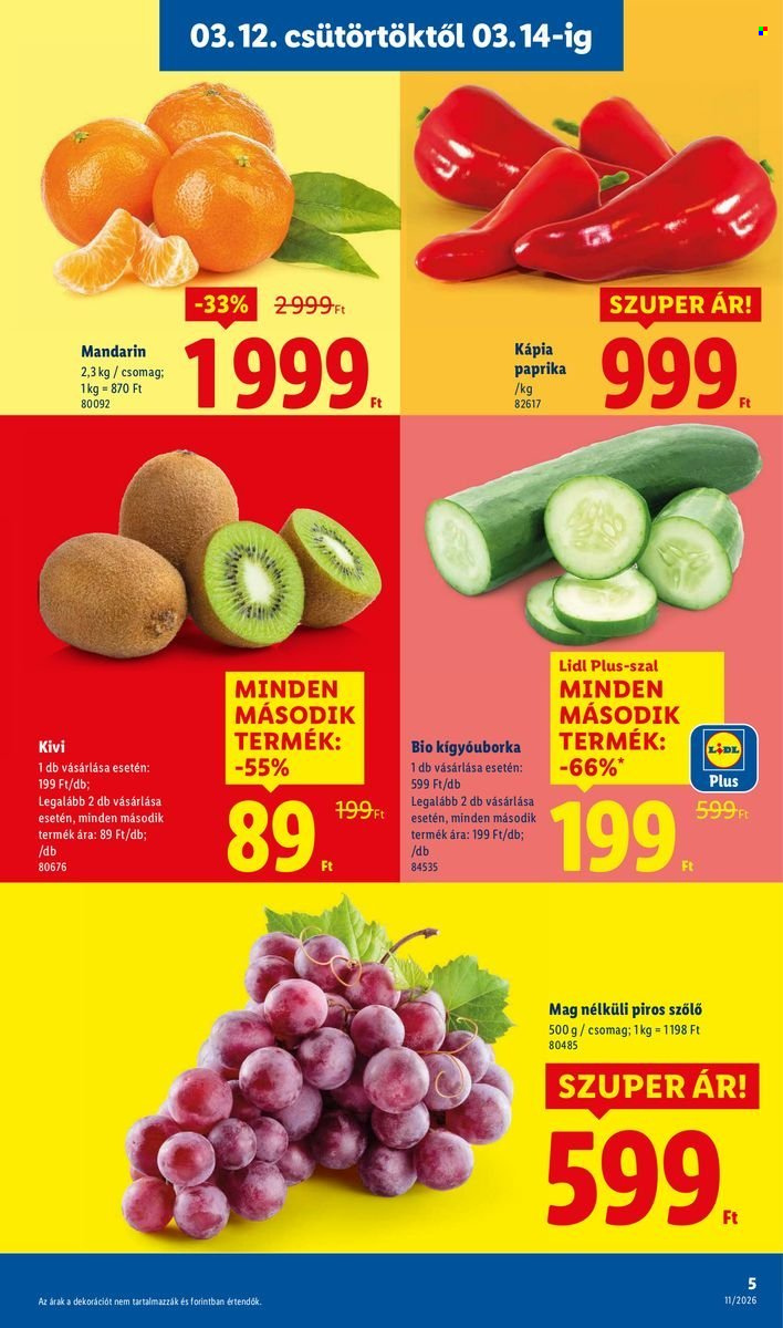Lidl akciós újságok - 2026.03.12 - 2026.03.18. Oldal 5