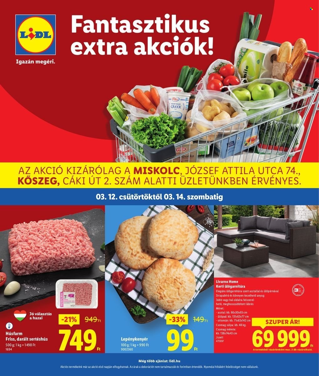 Lidl akciós újságok - 2026.03.12 - 2026.03.15. Oldal 1