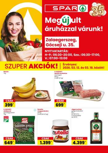 Újság SPAR Szupermarket - 2026.03.12 - 2026.03.18.