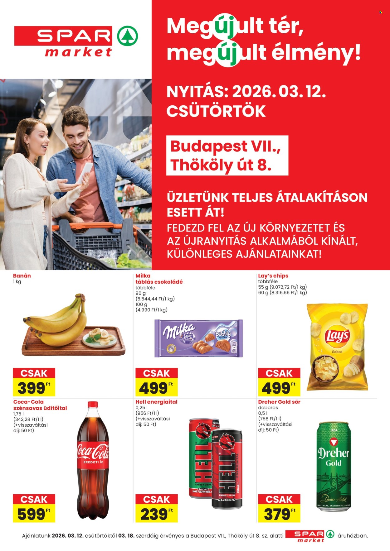 SPAR market akciós újságok - 2026.03.12 - 2026.03.18. Oldal 1