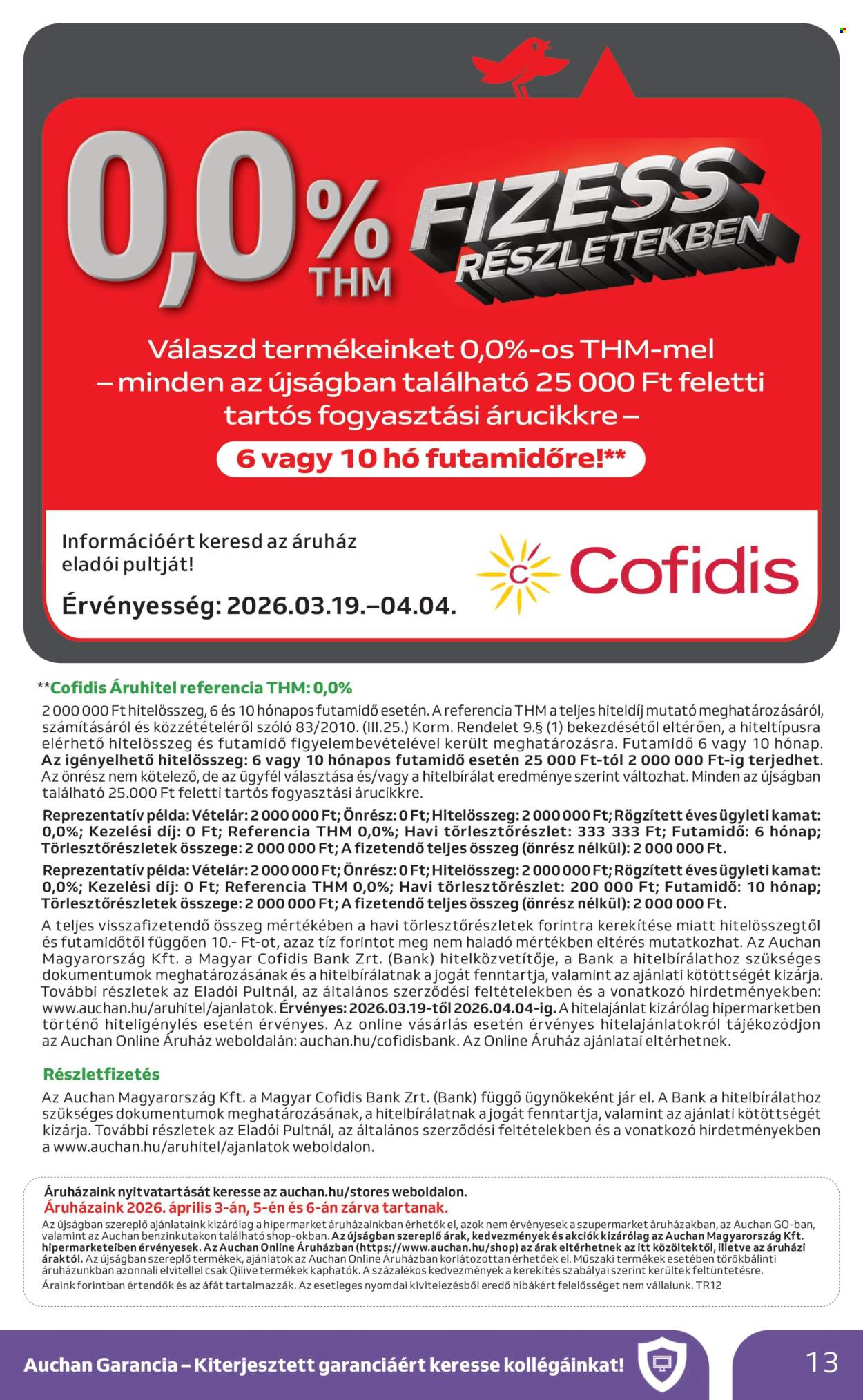 Auchan akciós újságok - 2026.03.19 - 2026.04.04. Oldal 13