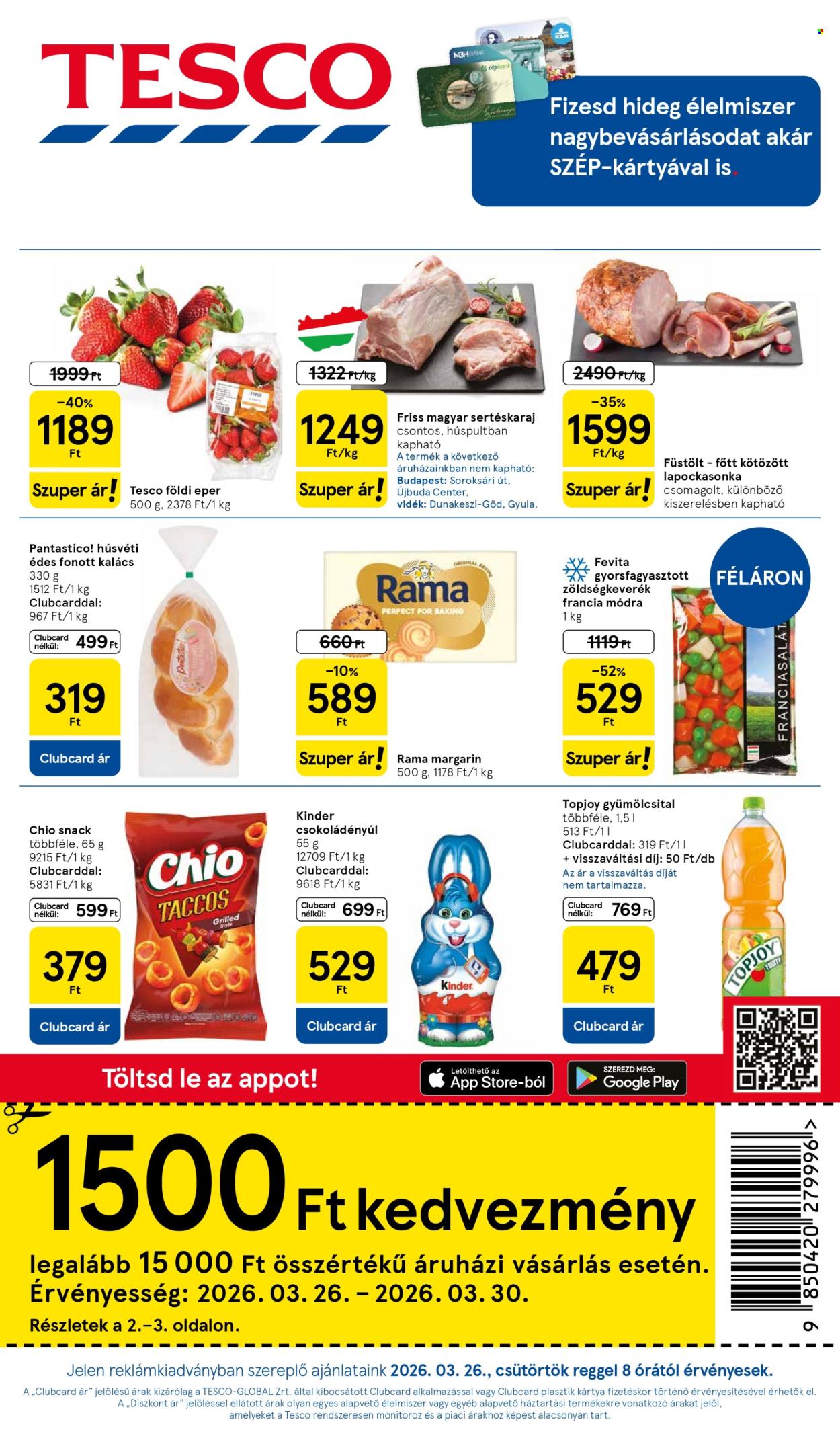 TESCO akciós újságok - 2026.03.26 - 2026.03.30. Oldal 1