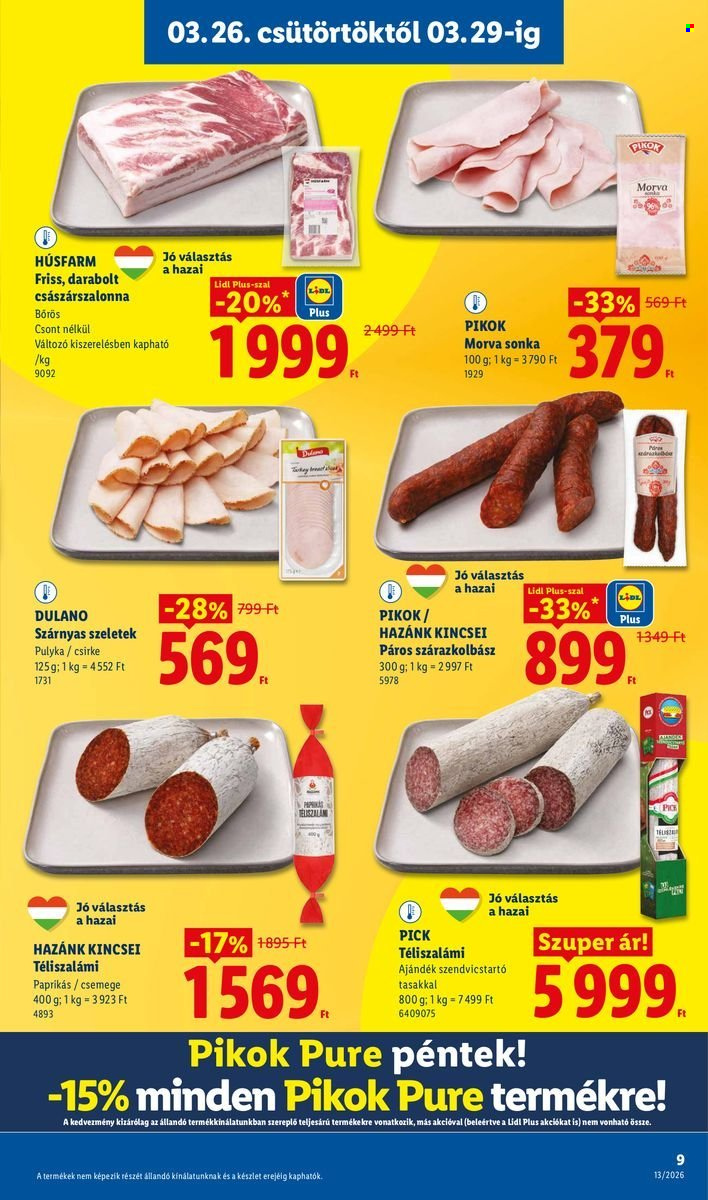 Lidl akciós újságok - 2026.03.26 - 2026.04.01. Oldal 9