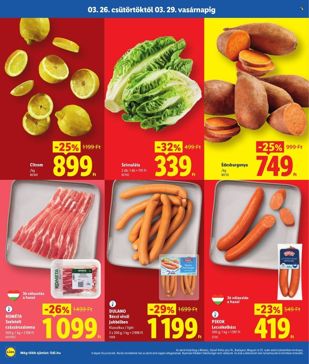 Lidl akciós újságok - 2026.03.26 - 2026.03.29. Oldal 2