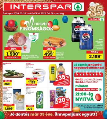 Újság INTERSPAR - 2026.03.26 - 2026.04.08.