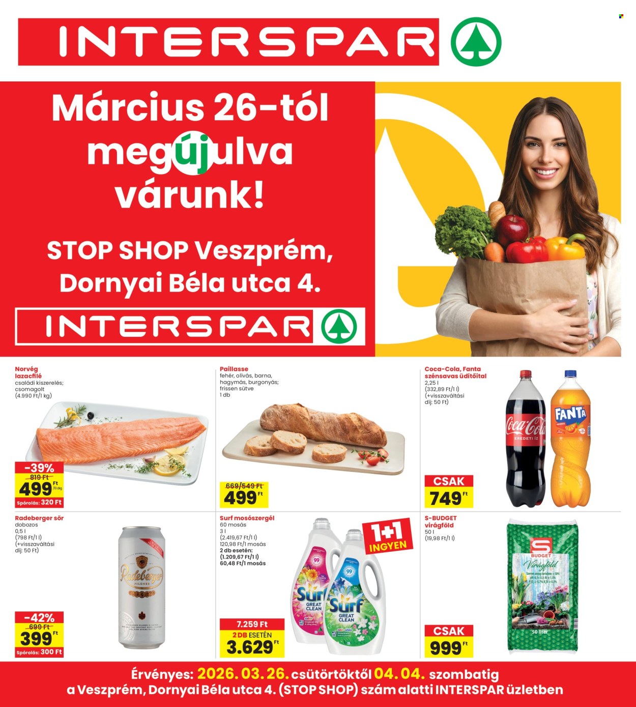 SPAR Szupermarket akciós újságok - 2026.03.26 - 2026.04.04. Oldal 1
