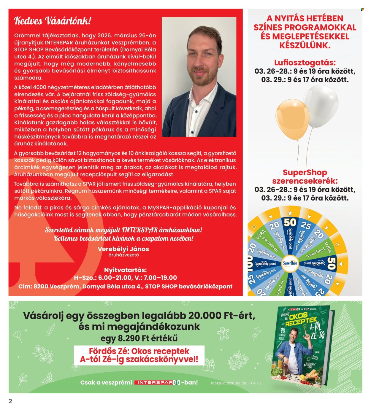 SPAR Szupermarket akciós újságok - 2026.03.26 - 2026.04.04. Oldal 2