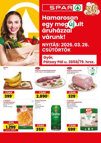 Újság SPAR Szupermarket - 2026.03.26 - 2026.04.01.