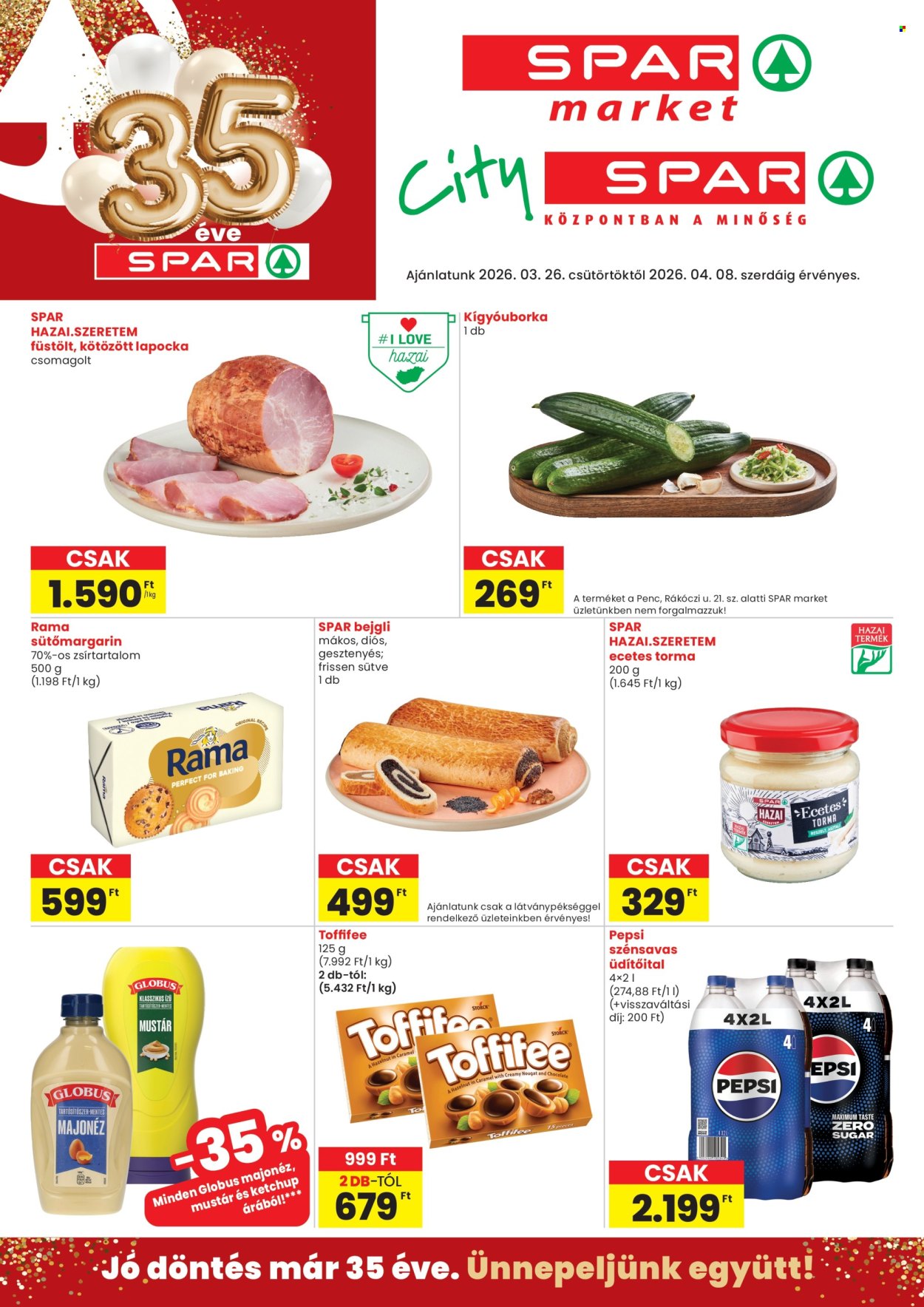 SPAR akciós újságok - 2026.03.26 - 2026.04.08. Oldal 1