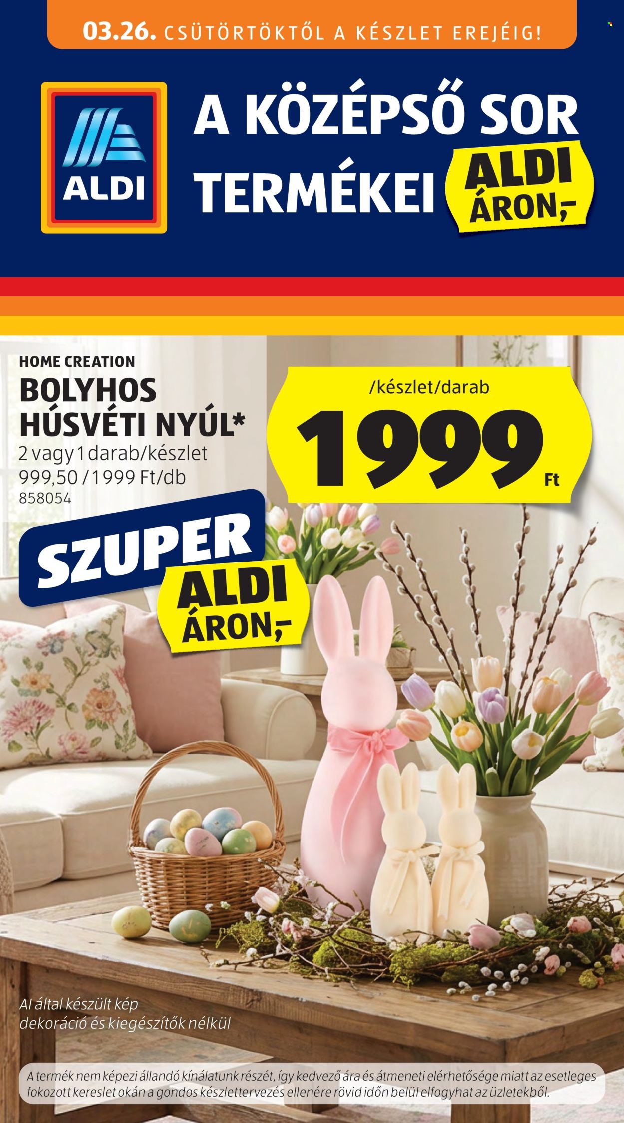 Aldi akciós újságok - 2026.03.26 - 2026.04.01. Oldal 1