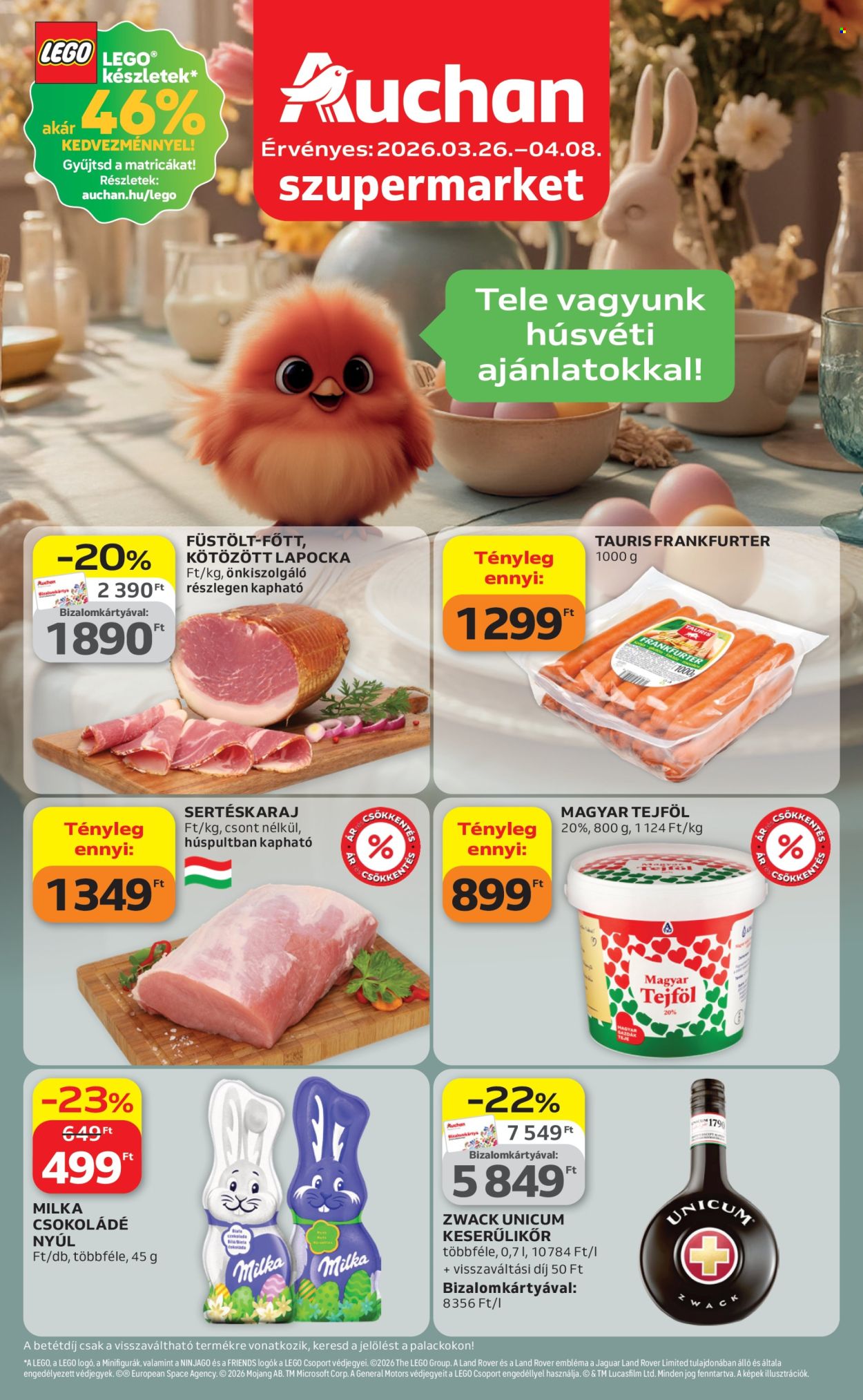 Auchan akciós újságok - 2026.03.26 - 2026.04.08. Oldal 1
