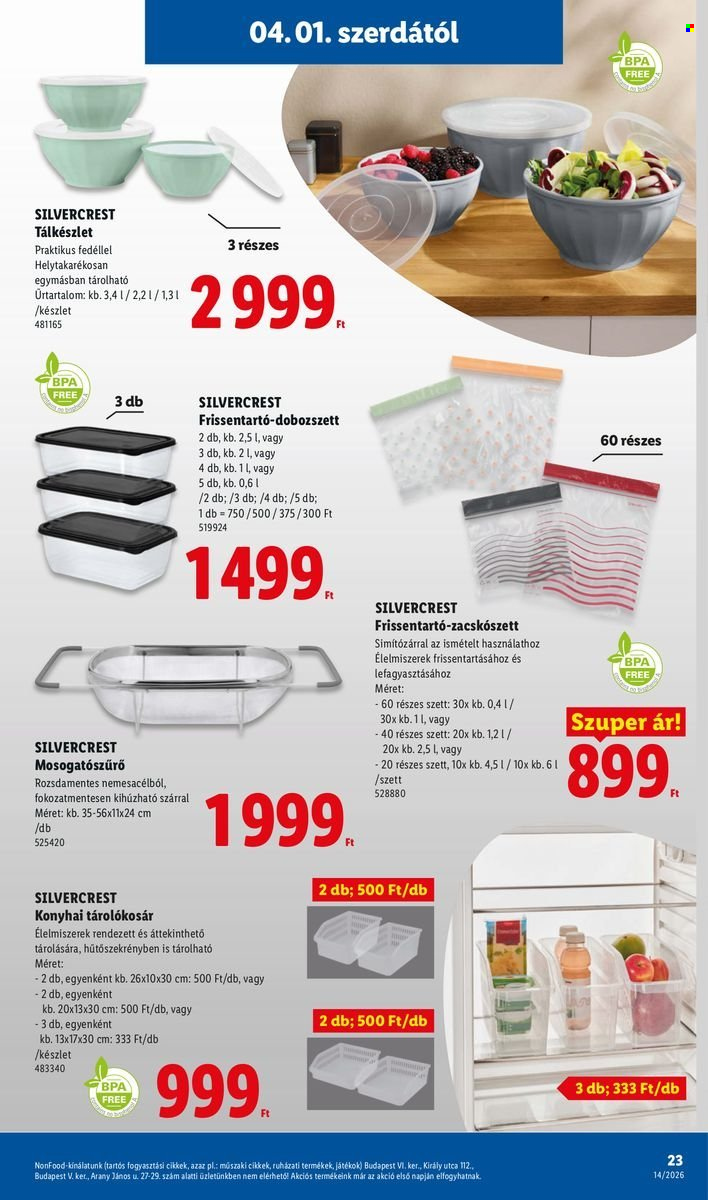 Lidl akciós újságok - 2026.04.02 - 2026.04.08. Oldal 23
