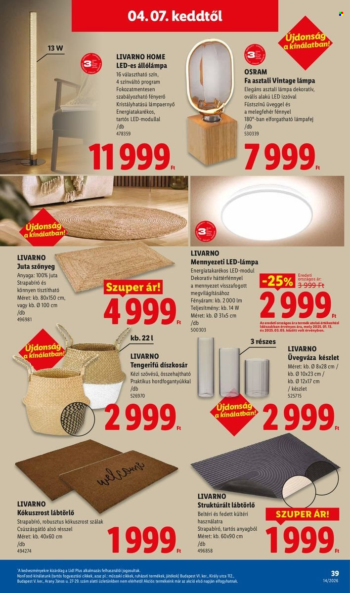 Lidl akciós újságok - 2026.04.02 - 2026.04.08. Oldal 39