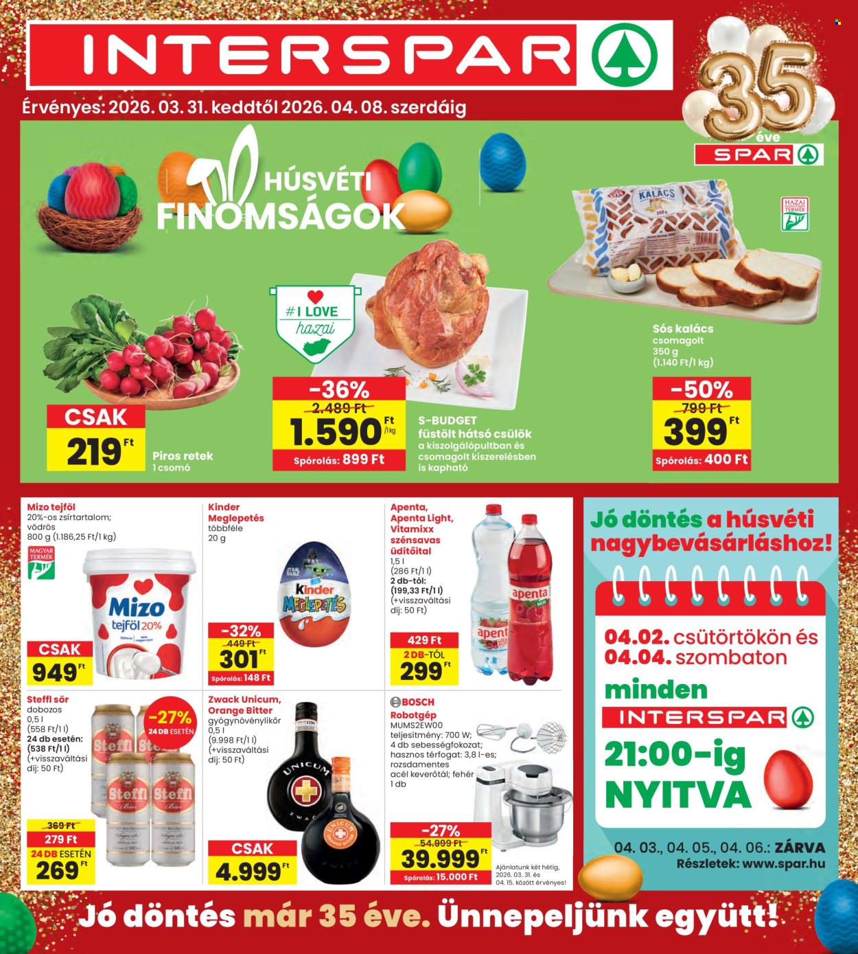 INTERSPAR akciós újságok - 2026.03.31 - 2026.04.08. Oldal 1