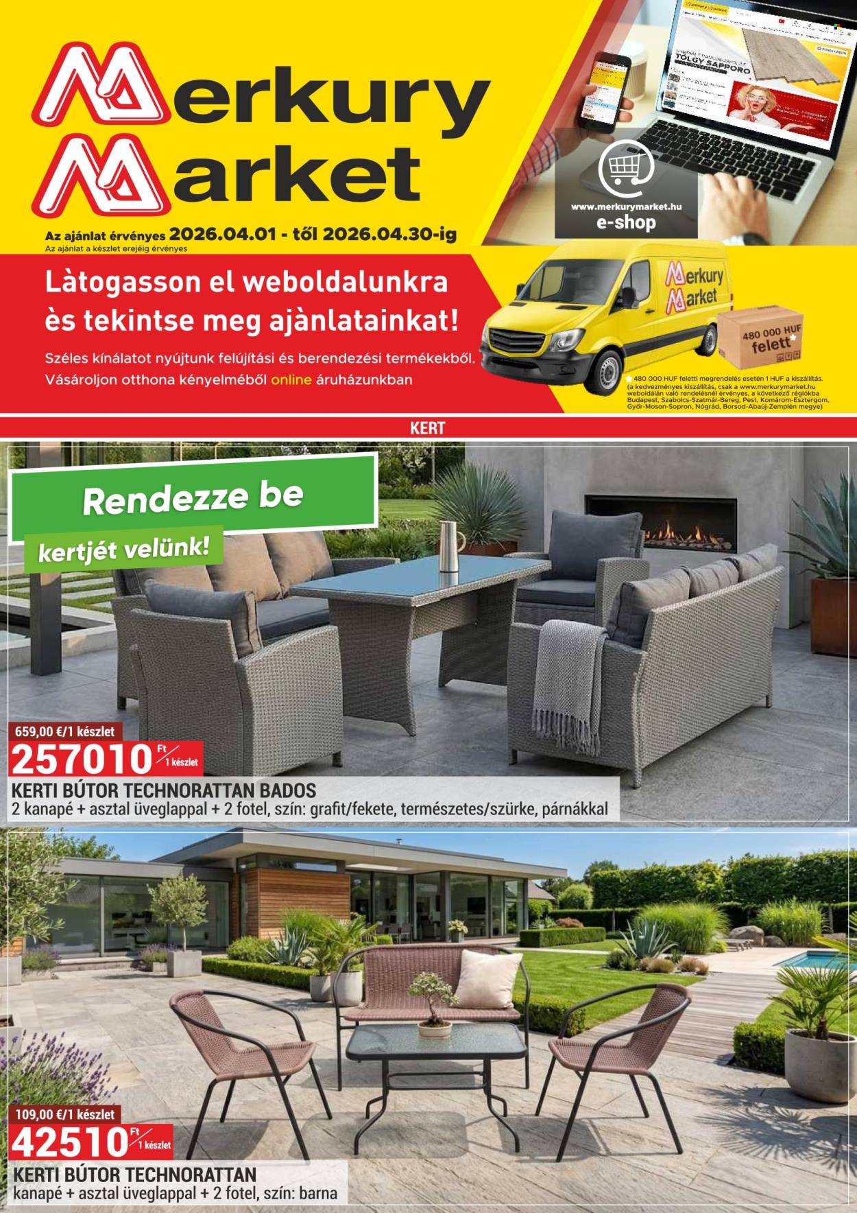 Merkury Market akciós újságok - 2026.04.01 - 2026.04.30. Oldal 1