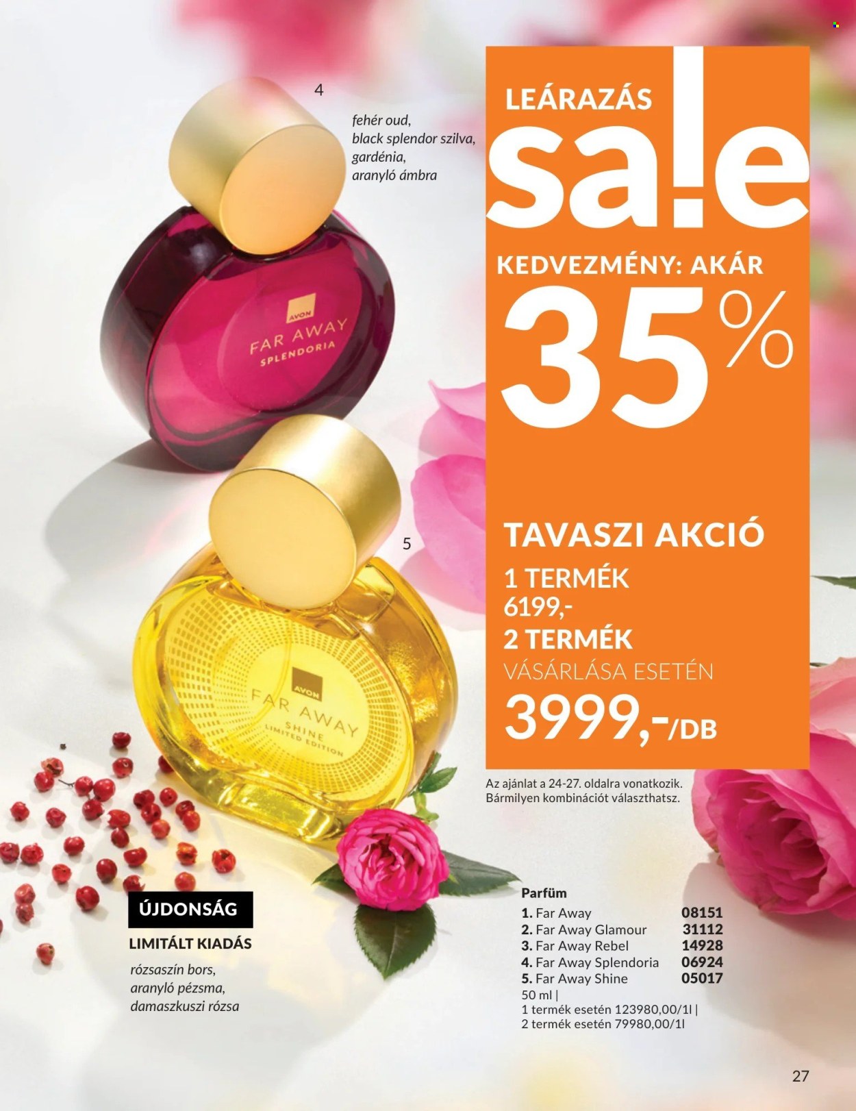 Avon akciós újságok - 2026.04.01 - 2026.04.30. Oldal 27