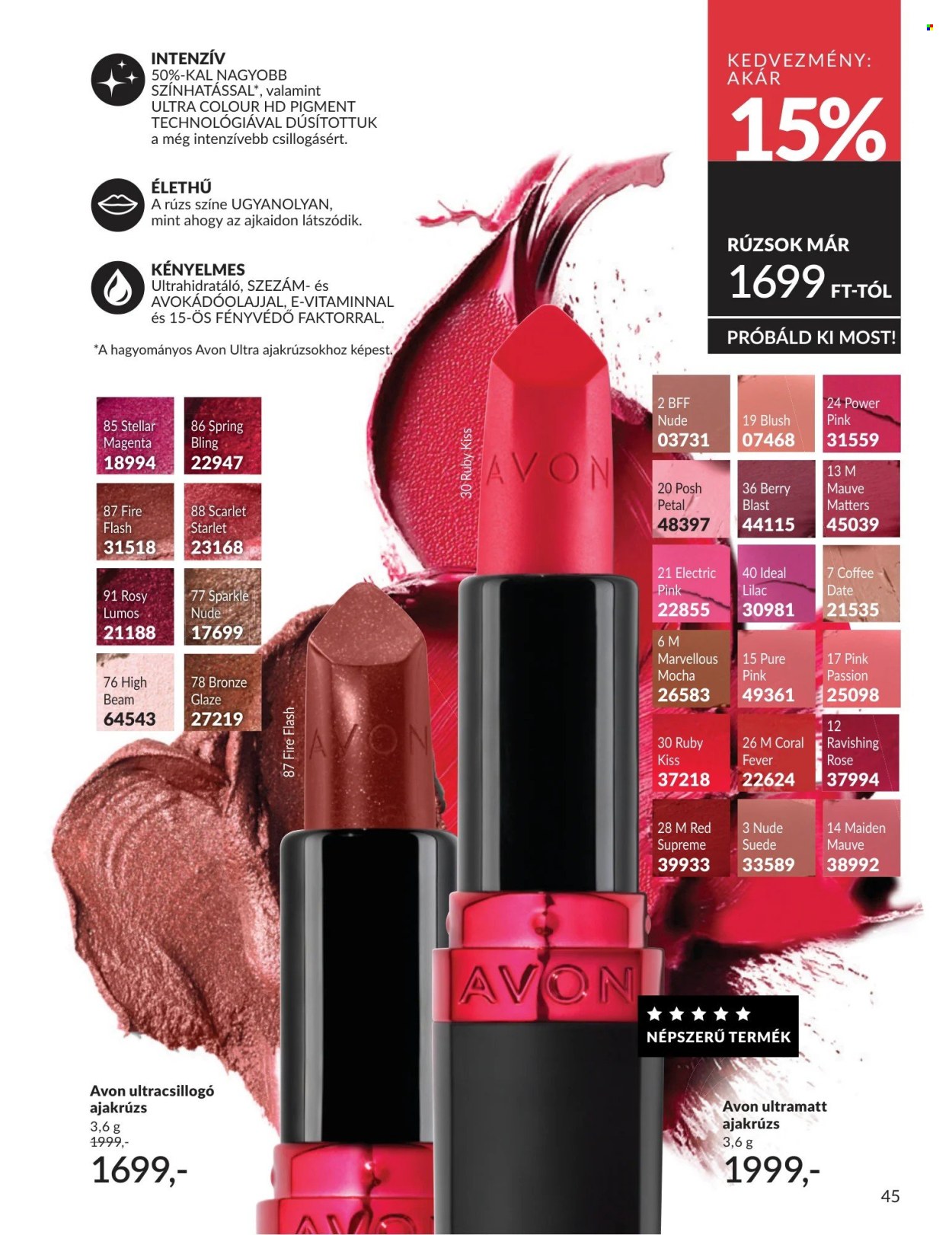 Avon akciós újságok - 2026.04.01 - 2026.04.30. Oldal 45