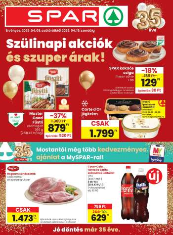 Újság SPAR - 2026.04.09 - 2026.04.15.