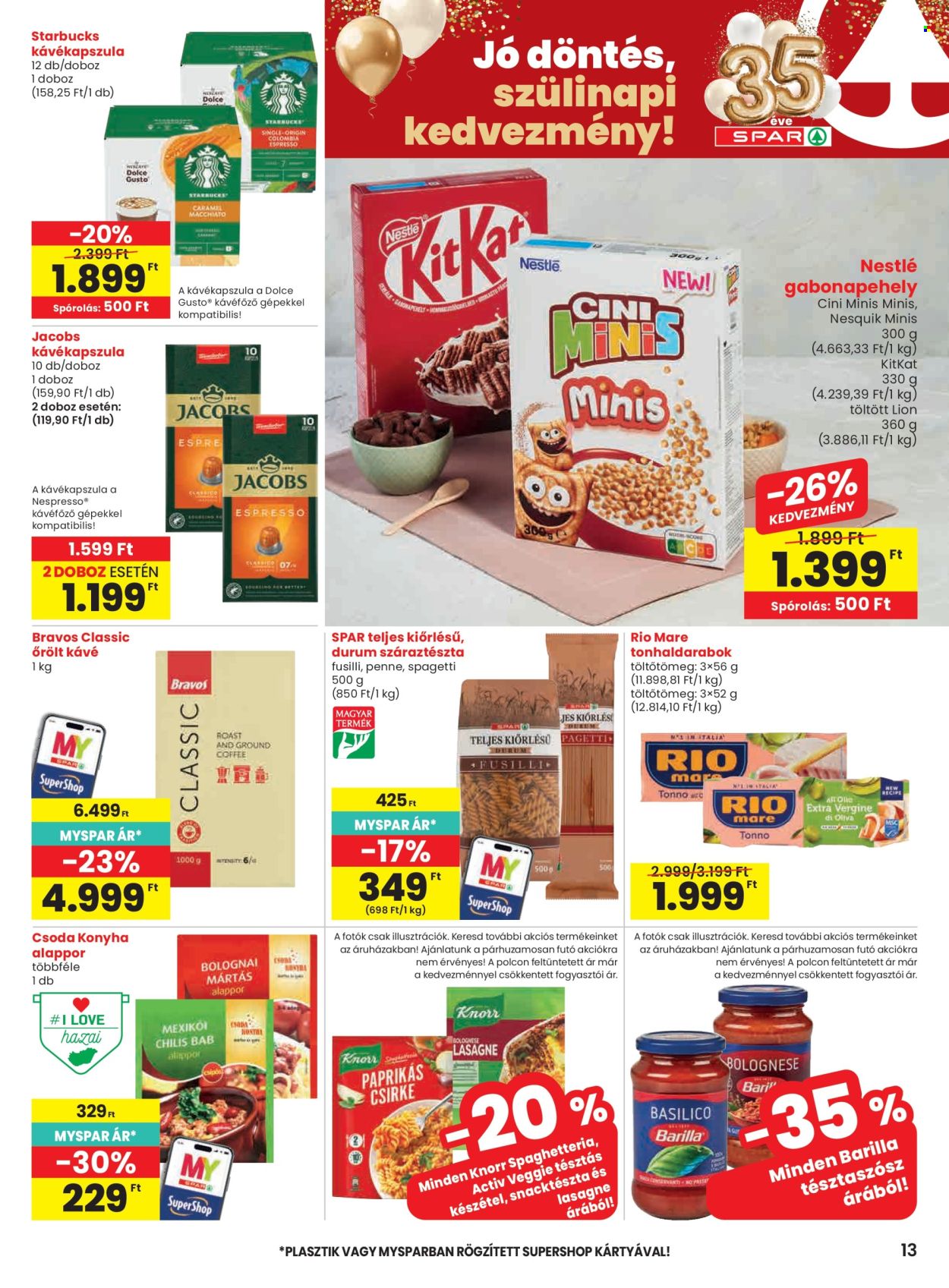 SPAR akciós újságok - 2026.04.09 - 2026.04.15. Oldal 13