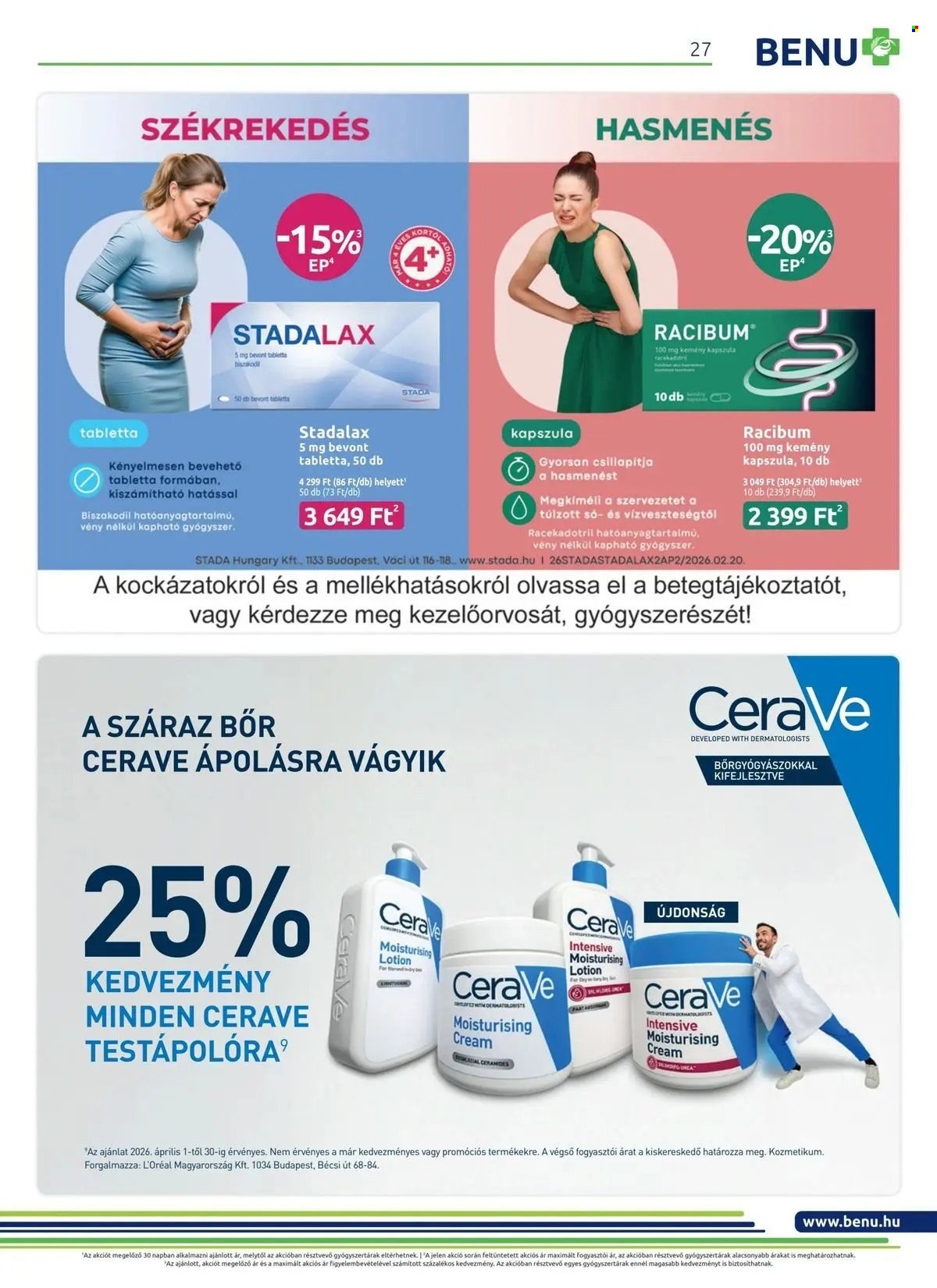 BENU Gyógyszertár akciós újságok - 2026.04.01 - 2026.04.30. Oldal 26